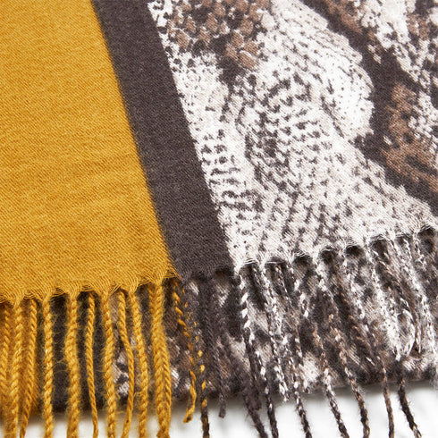 Verde Γυναικείο Κασκόλ 06-0947 Κίτρινο